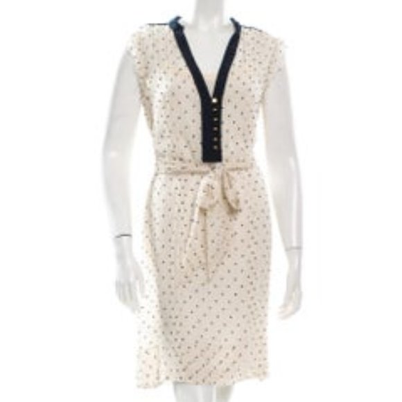 Tory Burch Silk Patterned Dress- Size Medium - Picture 1 of 3